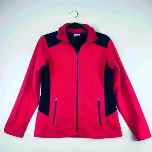 Columbia Full Zip Up Jacket Pink Size Small - Picture 1 of 7